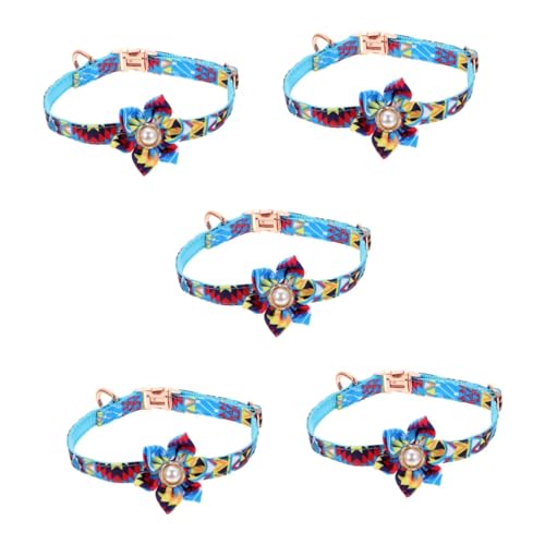 Amosfun 5St Haustierhalsband Halsband für Hunde Welpenkleidung für catchring festlich Perlenketten Hundehalsband für Welpen Katzenhalsbänder Katzenhalsband für Hündchen von Amosfun