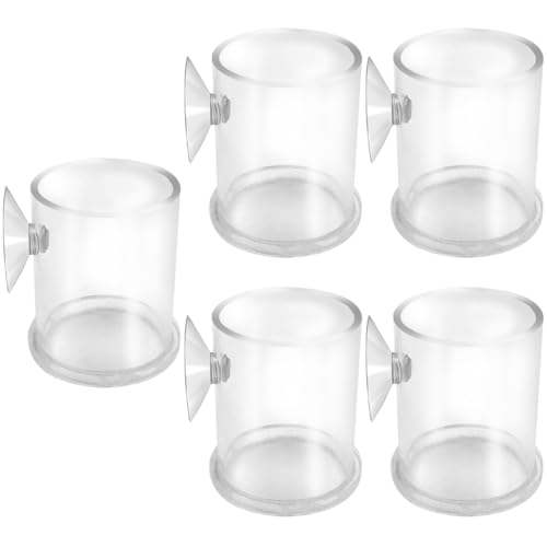 Amosfun 5st Futterspender Für Aquarien Futterspender Aus Transparentem Acryl Automatische Zuführung Für Aquarien Futterring Für Garnelen Spenderbehälter Urlaub Fischfutter Füttern Saugnapf Amosfun 5st Futterspender Für Aquarien Futterspender Aus Transparentem Acryl Automatische Zuführung Für Aquarien Futterring Für Garnelen Spenderbehälter Urlaub Fischfutter Füttern Saugnapf von Amosfun