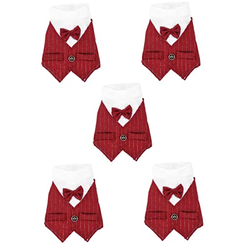Amosfun 5st Haustieranzug Formeller Hundeanzug Formelle Hundekrawatte Outfits Für Jungen Kätzchenhalsbänder Für Jungen Hemd Für Jungen Verlobungs-haustierbandana Mittel Polyester Schmücken Amosfun 5st Haustieranzug Formeller Hundeanzug Formelle Hundekrawatte Outfits Für Jungen Kätzchenhalsbänder Für Jungen Hemd Für Jungen Verlobungs-haustierbandana Mittel Polyester Schmücken von Amosfun