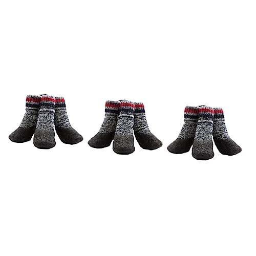 Amosfun 6 Paare Hundesocken Für Große Hunde Wintersocken Hund Warme Socken Hundesocken Wasserdicht Hundesockenschuhe Für Den Winter Socken Für Hunde Socken Für Booties Klein Der Hund von Amosfun