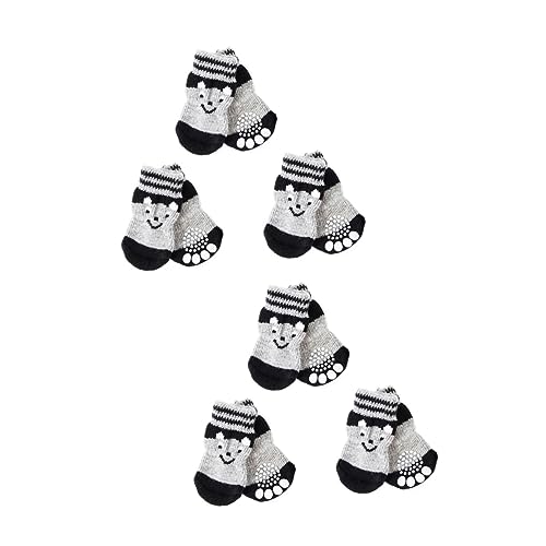 Amosfun 2 Sets – Hundesocken Haustier-Stiefel Für Hunde Für Den Innenbereich Pfoten Ohne Sockensohle Für Hartholzböden 3 Paar X 2 Amosfun 2 Sets – Hundesocken Haustier-Stiefel Für Hunde Für Den Innenbereich Pfoten Ohne Sockensohle Für Hartholzböden 3 Paar X 2 von Amosfun