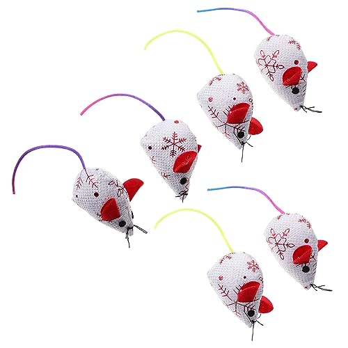 Amosfun 6 Stücke Spielzeug Für Indoor Katzen Pelzigen Mäuse Spielzeug Für Kätzchen Necken Amosfun 6 Stücke Spielzeug Für Indoor Katzen Pelzigen Mäuse Spielzeug Für Kätzchen Necken von Amosfun