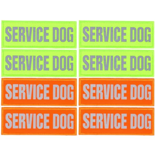 Amosfun 2 Sätze Reflektierender Service-hundeaufnäher Für Welpenmarke Und Hundedekor Robustes Nylonmaterial 4 Stück * 2 Amosfun 2 Sätze Reflektierender Service-hundeaufnäher Für Welpenmarke Und Hundedekor Robustes Nylonmaterial 4 Stück * 2 von Amosfun