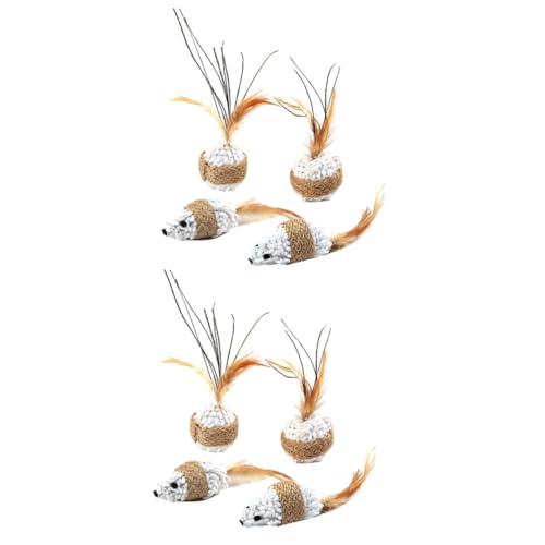 Amosfun 8 STK Klebriger Plüsch Katzen-Teaser-Spielzeug Katzenjäger-Spielzeug Plüschtier Stich Plüsch Katzenfänger Spielzeug Plüsch Katzenspielzeug Rj Plüsch Kätzchen Badminton Amosfun 8 STK Klebriger Plüsch Katzen-Teaser-Spielzeug Katzenjäger-Spielzeug Plüschtier Stich Plüsch Katzenfänger Spielzeug Plüsch Katzenspielzeug Rj Plüsch Kätzchen Badminton von Amosfun