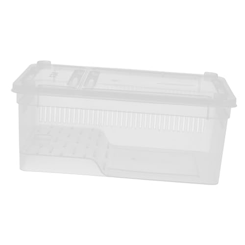 Amosfun Box Kletter Haustierbox Terrarium Spinnen Schlangenkäfig Schlangenbehälter Babyschildkrötentank Reptilienträger Für Unterwegs Tragbarer Haustiertank Mehlwurmbehälter von Amosfun