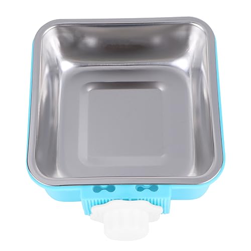 Amosfun Boxen für Hunde hundekäfig schüssel Wassernäpfe Wassernapf für Hundebox hundenäpfe Hundenapf Haustierzubehör hängend Geschirr Metall Futternapf für Katzen Wasserschale von Amosfun