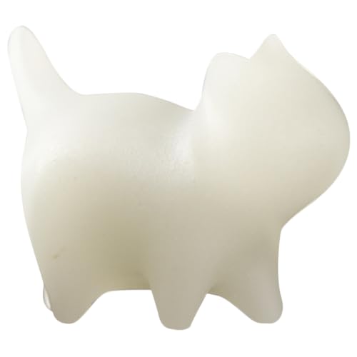 Amosfun Chinesische Dekoration Leuchtender Stein Katzenskulptur Teetisch Katzenfigur Für Katzenmodell von Amosfun