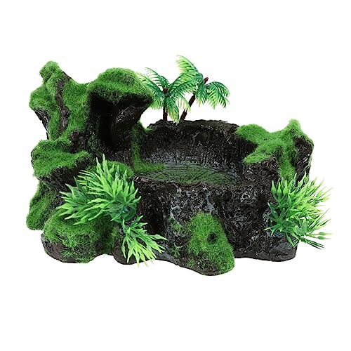 Amosfun Aquarium-futternapf Harz-Dekoration Futternapf Für Eidechsen Reptilien Und Schildkröten Aquarium-Ornament Sicher Für Haustiere von Amosfun