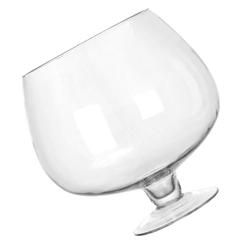 Amosfun Glas Aquarium Vase Mini Aquarium Für Desktop Betta Tank Becher Form Platzsparende Dekorative Elegante von Amosfun