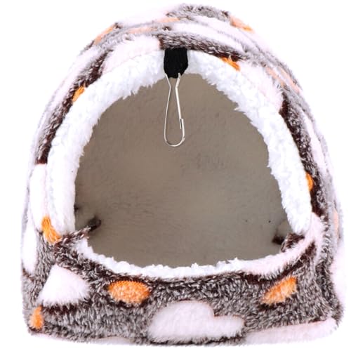 Amosfun Hängematte für Hamster Hängemattenkäfig Zubehör Schlafbett für Haustiere Hamster hängematte Hamster häuschen Spielzeughängematte gepolsterter Schlafsack Meerschweinchenbett von Amosfun