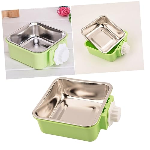 Amosfun Hängender Hundenapf Hundekäfig Schüssel Hund Wassernapf Wassernäpfe Für Hundekisten Aufsteckbarer Wassernapf Für Hundebox Hundenapf Für Kisten Hundebox Schüssel Haustier Metall von Amosfun