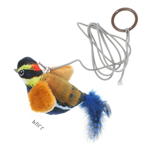 Amosfun Hängendes Katzenspielzeug Mit Interaktivem Federwedel Bunte Vogelattrappe Für Katzen Zur Beschäftigung Und Kratzspielzeug Installieren An Türen Oder Wänden Aus Flexiblem Amosfun Hängendes Katzenspielzeug Mit Interaktivem Federwedel Bunte Vogelattrappe Für Katzen Zur Beschäftigung Und Kratzspielzeug Installieren An Türen Oder Wänden Aus Flexiblem von Amosfun