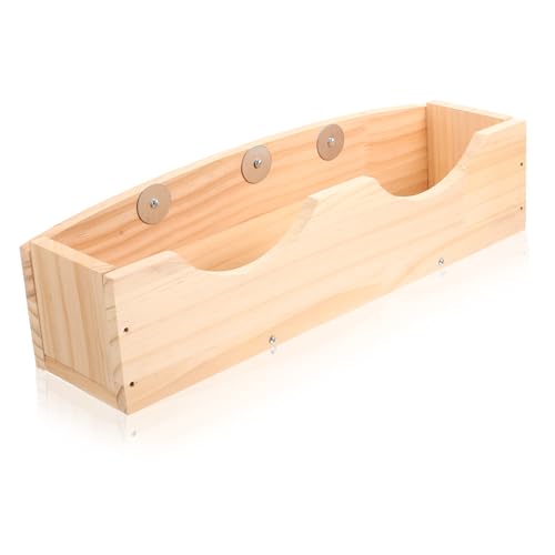 Amosfun Hasengrasständer Holzgrasständer Kaninchen Heuraufe Heu Für Kaninchen Rennmaus Essen Lebewesen Heuhalter Aus Holz Hasengrashalter Hasengrasregal Hasenheu Drinnen Chinchilla Hölzern von Amosfun