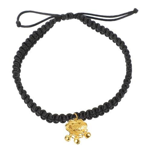 Amosfun Haustier Halskette Hundehalsband Aus Metall Katze Dekoratives Hundegoldschloss Haustierhalsband Mit Goldenem Verschluss Strass Hundehalsband Zubehör Hundeleine Polyester von Amosfun