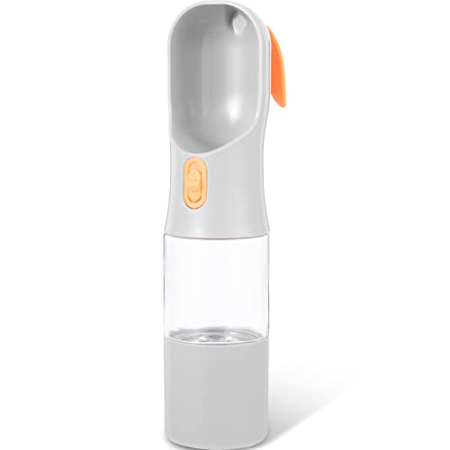 Amosfun Haustierfutterbecher Wasserflasche Für Haustiere Hundewasserflaschenspender Spazierengehen Auslaufsichere Reisebehälter Hast Du Den Gefüttert? Trinkflasche von Amosfun