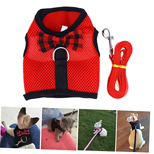 Amosfun Joggingleine Kleidung Für Meerschweinchen Frettchen Kostü Hasenkleidung Hasengeschirr Meerschweinchen-Halloween-kostüme Weste Aus Weichem Mesh Katzenleinen Kettenblatt Westenstil Amosfun Joggingleine Kleidung Für Meerschweinchen Frettchen Kostü Hasenkleidung Hasengeschirr Meerschweinchen-Halloween-kostüme Weste Aus Weichem Mesh Katzenleinen Kettenblatt Westenstil von Amosfun