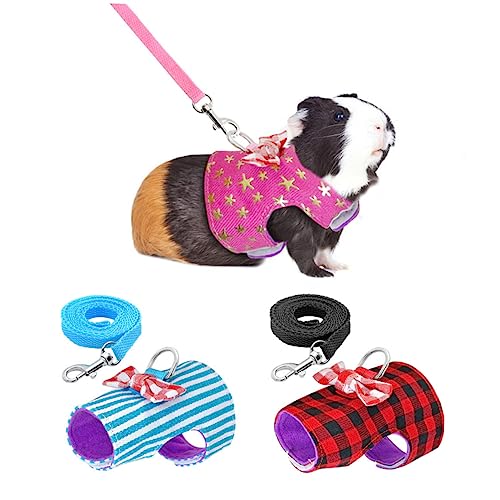 Amosfun Kleintier zubehör Kleintierzubehör Traktionsseil-Brustgurt für Haustiere Kaninchengeschirr Haustiergeschirr Haustierzubehör Hase Gürtel Katzengeschirr Baby- von Amosfun