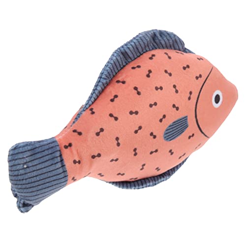 Amosfun Kuschel-fischspielzeug Für Katzen Mit Katzenminze Interaktives Weiches Kau-Spielzeug Für Kätzchen Fördert Spiel Und Aktivität Innenräumen Zum Kratzen Und Beißen von Amosfun