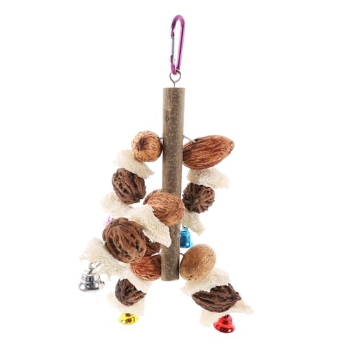 Amosfun Kauspielzeug Für Vögel Spielzeug Zum Aufhängen Von Vögeln Vogelspielzeug Zum Kauen Haustier Spielzeug Vogelspielzeug Für Sittiche Vogelspielzeug Selber Machen Hölzern Rinde Papagei von Amosfun