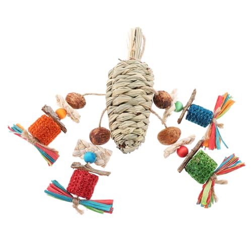 Amosfun Papagei Kauspielzeug Aus Naturmaterialien Hängendes Spielzeug Für Vogelkäfige Farbenfrohes Kaumaterial Für Nymphensittiche Und Andere Vögel Fördert Spiel Und Beschäftigung Amosfun Papagei Kauspielzeug Aus Naturmaterialien Hängendes Spielzeug Für Vogelkäfige Farbenfrohes Kaumaterial Für Nymphensittiche Und Andere Vögel Fördert Spiel Und Beschäftigung von Amosfun