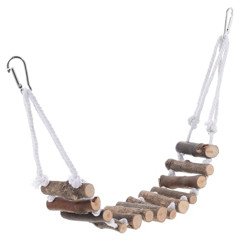 Amosfun Kletter Haube Brücke Sportzubehör Spielzeug Für Vogelkäfige Holzspielzeug Kletterspielzeug Hamsterbeißspielzeug Vogel Brücke Käfig Reptiliendekor Hölzerne Reptilienbrücke Gecko Amosfun Kletter Haube Brücke Sportzubehör Spielzeug Für Vogelkäfige Holzspielzeug Kletterspielzeug Hamsterbeißspielzeug Vogel Brücke Käfig Reptiliendekor Hölzerne Reptilienbrücke Gecko von Amosfun