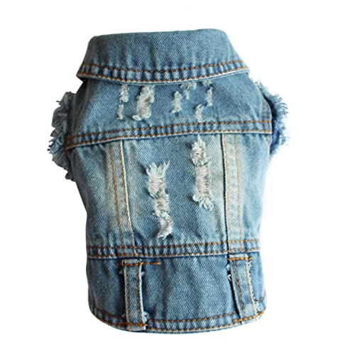 Amosfun Hundeweste Mantel Stilvolle Jeansweste Haustierzubehör Kleidung Outfits Für Hunde Hundeweste Amosfun Hundeweste Mantel Stilvolle Jeansweste Haustierzubehör Kleidung Outfits Für Hunde Hundeweste von Amosfun