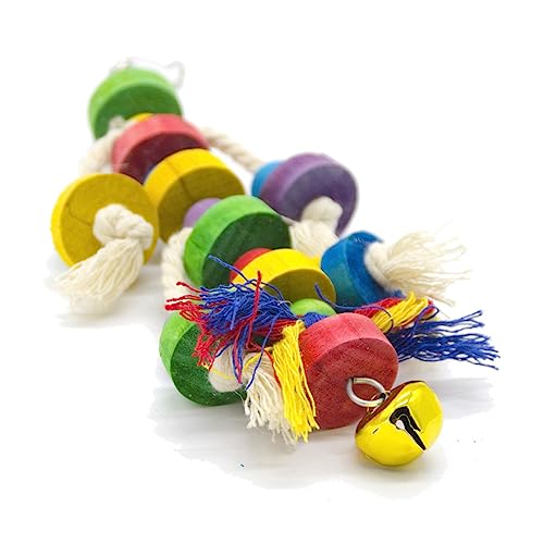 Amosfun Runder Holzblock Spielzeug Für Papageien Sicheres Und Praktisches Kauspielzeug Aus Baumwolle Für Kleine Vögel Wie Wellensittiche Und Nymphensittiche Fördert Spiel Und Bewegung Amosfun Runder Holzblock Spielzeug Für Papageien Sicheres Und Praktisches Kauspielzeug Aus Baumwolle Für Kleine Vögel Wie Wellensittiche Und Nymphensittiche Fördert Spiel Und Bewegung von Amosfun