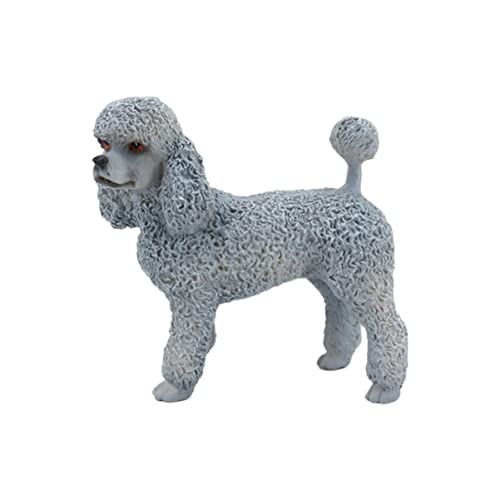 Amosfun Plastik Hundestatue Lebensechte Hundefigur als Dekoratives Tierornament für Schreibtisch und Bildungszwecke aus Hochwertigem Kunststoff Gefertigt Langlebig und Geruchsneutral von Amosfun