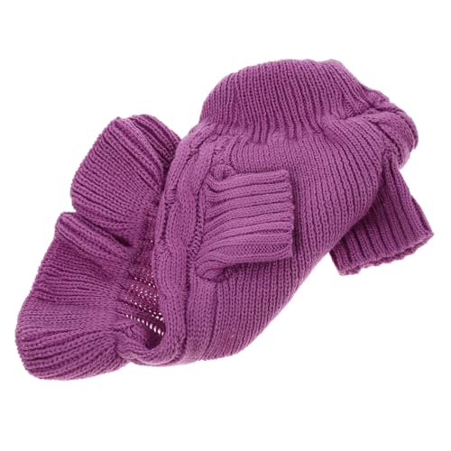 Amosfun Rollkragenpullover Für Hunde Welpen Pullover Kleidung Welpen Warme Kleidung Haustierkleidung Für Den Winter Haustier-welpen-Pullover Entzückender Weihnachten Acryl Schmücken von Amosfun