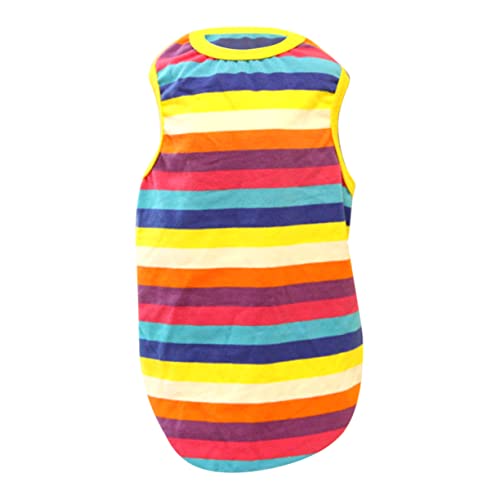 Amosfun Sommeroutfits Für Hunde Süße Hundekostüme Hunde-t-Shirts Sommerhemden Hundeweste Bedrucken Trägertops Hundegeschirr Weste Süßer Hund Lustige Hundehemden Laufweste Hündchen Kleidung von Amosfun