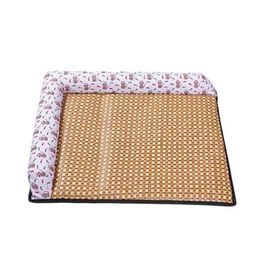 Amosfun Kühlmattennest - Haustier-schlafmatte für Hunde & Katzen - Kühlkissen mit Weichem & Bequemem Material - Grau von Amosfun