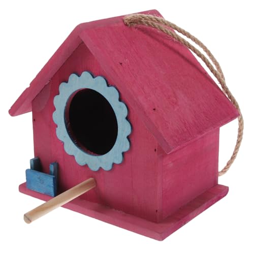 Amosfun Vogelhaus Aus Holz Vogelnest Dekoratives Vogelhaus. Hängender Vogelkäfig Dekoratives Futterhäuschen Für Vögel Hängendes Vogelhaus Vogelhäuser Sittich Plastik Camping Mach Es Selbst von Amosfun