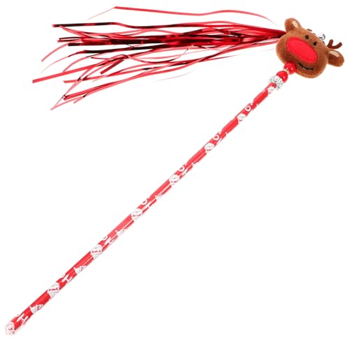 Amosfun Weihnachtskatzen-Teaser Weihnachtsbedarf für Haustiere Katze neckender Weihnachtsbänder lustige neckende Spielzeuge Weihnachtskatzenstabstäbe Amosfun Weihnachtskatzen-Teaser Weihnachtsbedarf für Haustiere Katze neckender Weihnachtsbänder lustige neckende Spielzeuge Weihnachtskatzenstabstäbe von Amosfun