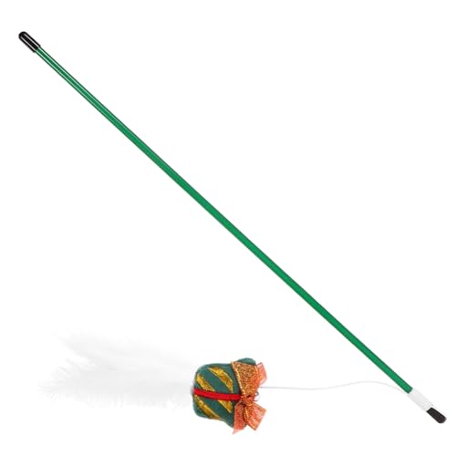 Amosfun Weihnachtskatzen-Teaser Interaktiver Teaser für Kätzchen Katzenzauberstab Spielzeug Spielzeuge Spielzeug für Haustiere Streichelstab für Haustier neckende Behänge Weihnachten Amosfun Weihnachtskatzen-Teaser Interaktiver Teaser für Kätzchen Katzenzauberstab Spielzeug Spielzeuge Spielzeug für Haustiere Streichelstab für Haustier neckende Behänge Weihnachten von Amosfun