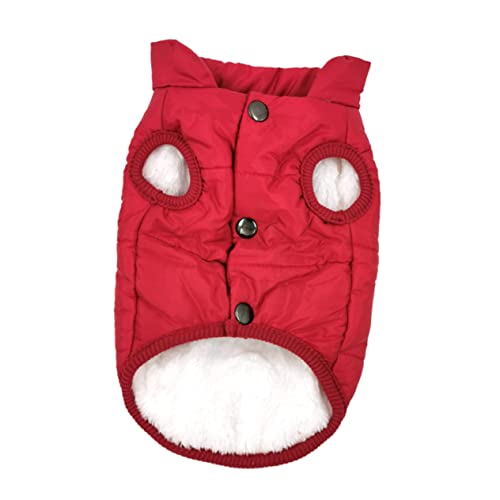 Amosfun Winter Gefütterter Hundemantel Hund Bei Kaltem Wetter Hund Haustier Winter Warmer Mantel Gefütterter Warmer Hund Warme Jacke Warme Winterkleidung Für Haustiere Weste Verdicken von Amosfun