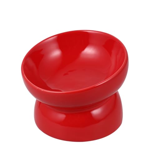 Amosfun pet Water Bowl Dog Food Bowl Futternäpfe für Katzen Hundefutter und Wassernapf katzennäpfe Keramiknapf für Haustiere Futternapf für Haustiere Halswirbelsäule Futternapf für Katzen von Amosfun