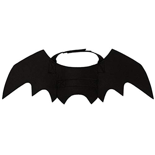 Fledermaus Kostü für Haustier Halloween Katze Hund Outfit Fledermaus Flügel für Haustier Dress up Requisiten Kostü liefert Größe l von Amosfun