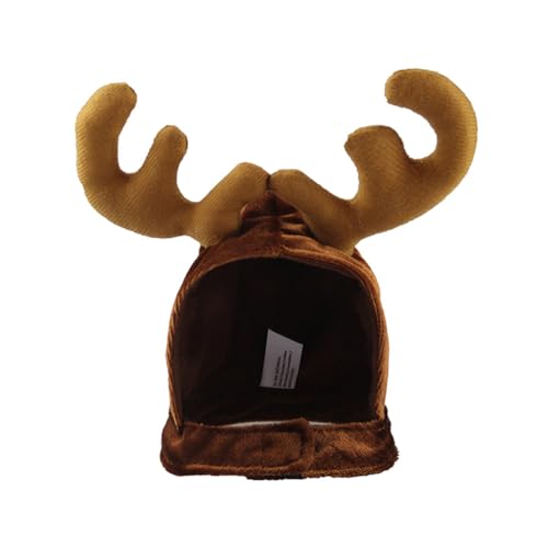 Hund Rentier Geweih Mütze Weihnachtsmütze Weihnachtshundekatzenhut Elchhornhut Für Haustiere Weihnachten Haustier Verkleiden Geweih-stirnband Für Haustiere Elchhörner Der Hund von Amosfun