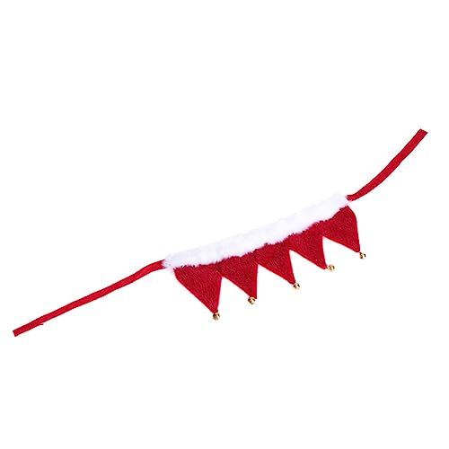 Weihnachten hundehalsband mit Glocken plüsch pet Kragen hundehals schal kostü Urlaub zubehör für pet Party Weihnachten Festival () von Amosfun