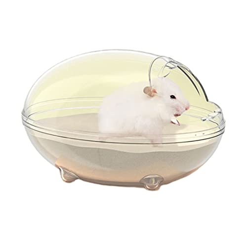 Badesandbehälter für Hamster Kunststoff Badezimmer Transparente Box Badespielzeug Zubehör für Igel Kleintier Hamster Badesandschale Badezimmer Sandkasten Haus Badesandbehälter für Hamster von Amsixo