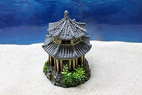 Amtra Japan Tempel Dekoration Aquarium Deko Steine Felsen Garnelen Fische Dekofigur Dekosteine von Amtra Deko