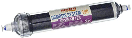 Amtra Osmosis System 190 Cartridge - Harzkartusche für Aquarien, Post-Ismose mit Farbumschlag zur vollständigen Entfernung von TDD aus osmotischem Wasser von Amtra