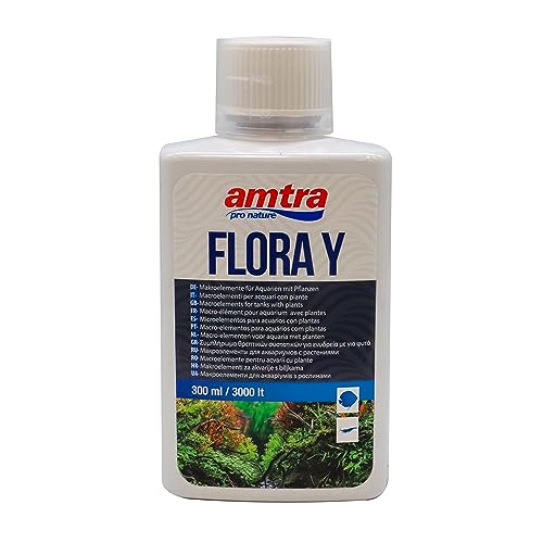Amtra Flora Y – Makronährstoff-Ergänzungsmittel für Aquarien, Dünger für Aquarienpflanzen, verleiht Pflanzen eine lebendige Farbe, 300 ml von Amtra