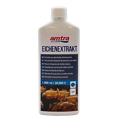 Amtra Eichen Extrakt - Tropenmittel für Süßwasseraquarien, senkt auf natürliche Weise den pH-Wert des Wassers, mit Spurenelementen, für tropische Aquarien, 1000 ml von Amtra