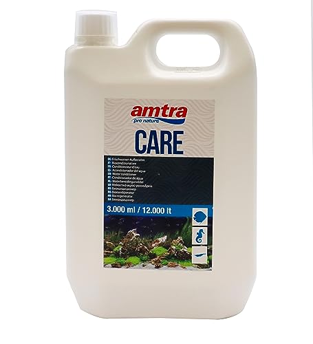 Amtra Care – Freshwater Aquarium BioConditioner, macht Leitungswasser sofort sicher für Fische, entfernt Chlor und Schwermetalle, 3000 ml von Amtra
