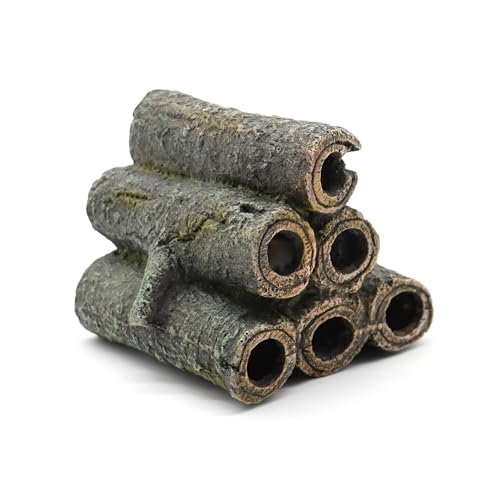 Amtra Deko Shrimp Playground Tubes, Aquarium-Dekoration aus Kunstharz, für Aquarien und Fischbecken, ungiftig, groß, 8,5 x 8,5 x 7,5 cm von Amtra