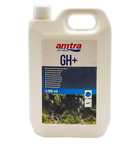 Amtra GH +, Flüssigsalzzusatz zum Auffüllen der Gesamthärte (dGH) von Aquarienwasser, für Süßwasseraquarien, 3000 ml von Amtra