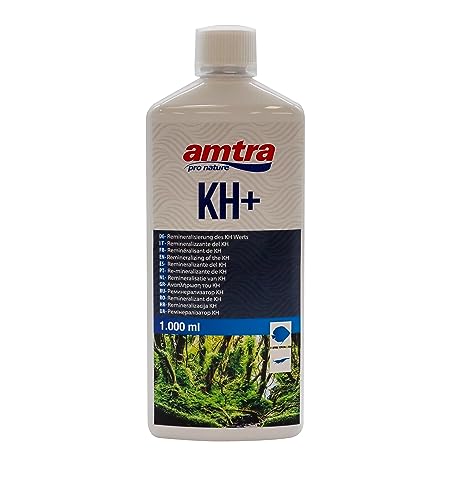 Amtra KH+, Flüssigsalzzusatz zum Auffüllen der Karbonathärte (dKH) von Aquarienwasser, für Süßwasseraquarien, 1000 ml von Amtra
