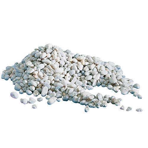 Croci Amtra Gravel NOA - Natürlicher Aquarienkies, dekorativer Bodenbelag, weiße grobe Körnung 4-8 mm, Format 2kg von Croci