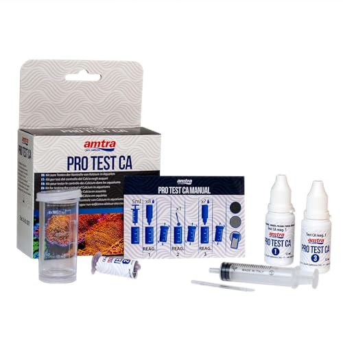 Amtra PRO Test Ca - Test Ca für Meerwasseraquarien, einfache und schnelle Qualitätskontrolle des Fußballs, für Salzwasser, mit Referenzskala, bis zu 50 Tests Amtra PRO Test Ca - Test Ca für Meerwasseraquarien, einfache und schnelle Qualitätskontrolle des Fußballs, für Salzwasser, mit Referenzskala, bis zu 50 Tests von Amtra